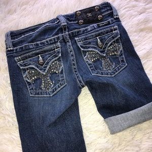 Miss me Girls Bermuda jean shorts
